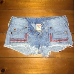 True Religion -  shorts with embroidery